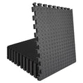 48 Sq Ft (12 Tiles) Interlocking Gym Mats, EVA Foam Puzzle Exercise Tiles for Home Gym, Yoga, Kids Playroom, Non-Slip Floor Protection - size: 48 Sq Ft (12 Tiles)