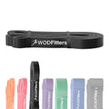 WODFitters Pro Series Pull-Up Assistance Bands – Premium Resistance Loop Bands for Assisted Pull Ups, Muscle Ups, Strength Training & Mobility – Durable Bands for Functional Fitness - color: #2 Black