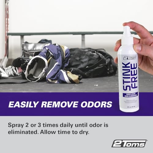 2Toms StinkFree Shoe Odor Eliminator Spray for Shoes & Gear, 8 Ounces | Odor Eliminating Spray for Smelly & Stinky Shoes & Athletic Gear - size: 8 Fl Oz (Pack of 1)