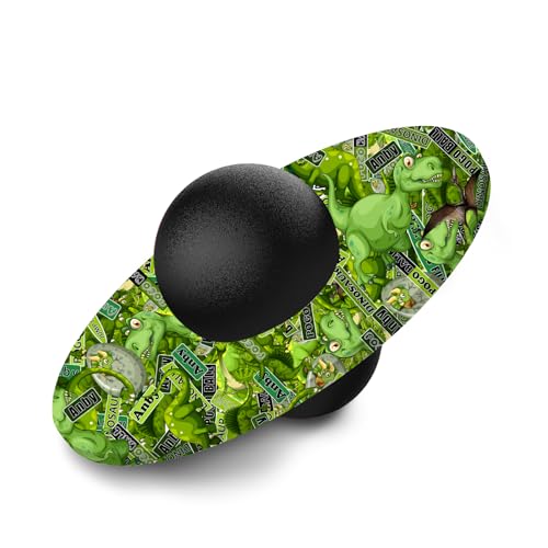 Pogo Ball for Kids & Adults Up to 200 lbs, Balance Toy for Indoor Outdoor | Balance Coordination Bounce Board Pop Ball Cool Fun Challenge Indoor Outdoor Toys Pogo Jumper Birthday Gifts for Boys Girls - color: green