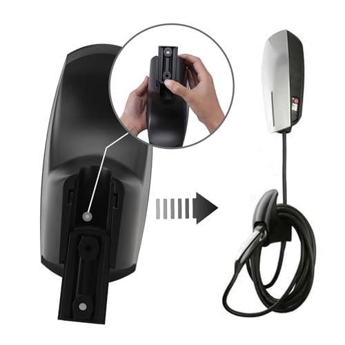 SEVEN SPARTA Charging Cable Holder with Chassis Bracket Compatible with Tesla Model 3 Model Y Model X Model S Charger Cable Organizer Car Accessories Wall Connector, Patent Approved (Black) - color: Black