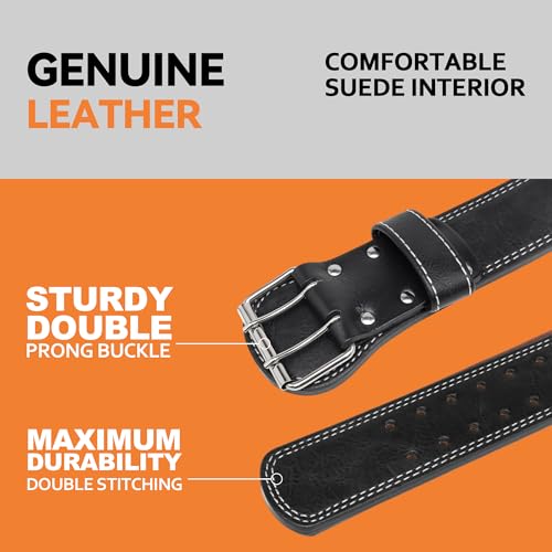 Weight Lifting Belt Gym Fitness, Padded Cowhide Leather Weightlifting Belt, Functional Powerlifting Belt Adjustable Weightlifting Belt - color: Blue, size: X-Large