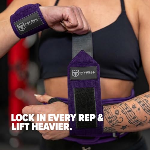 Wrist Wraps for Weightlifting (USPA & IPL Approved) - 18” Premium Quality Wrist Straps for Weightlifting - Weight Lifting Wrist Wraps with Thumb Loop - Best Gym Wrist Wraps for Lifting Weights, Curls & Dips - Lifting Wrist Wraps for Bench, Powerlifting &