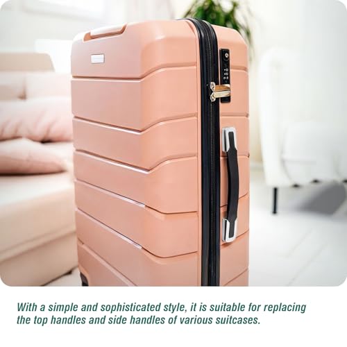 Luggage Replacement Handle, Suitcase Spare Grip, Travel Bag Repair Part | Ergonomic grip design, sturdy construction, comfortable hand feel, suitable for luggage repair and travel bag replacement - style: RB-004 Silver-White