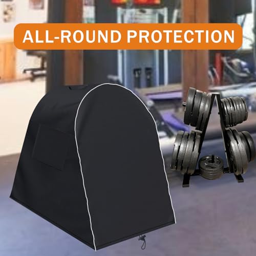 Strength Training Plate Tree Cover, Barbell Weight Rack Cover, For Home Gym CAP Triangle Barbell Weight Rack, Strength Training Tree Weight Plate Rack (Cover Only) - size: 40x20x29