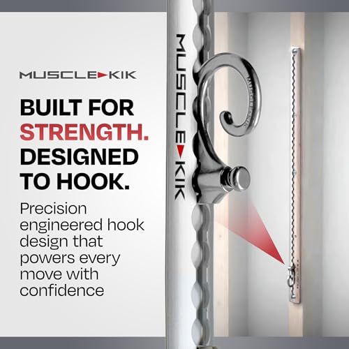 Aluminum Wall-Mounted Anchor Fitness System - Adjustable, Multi-Functional, Space Saving Home Gym Solution for Strength Training, Workout Goals | 100+ Exercises, Easy Installation, 300lbs Capacity - color: Pack of 2 - Silver