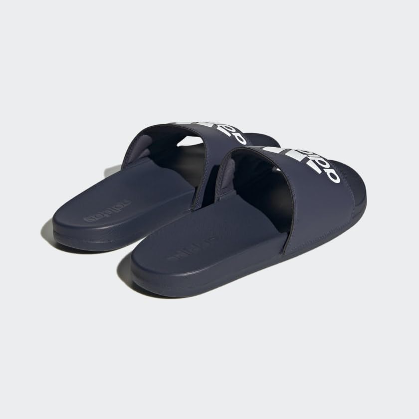 adidas Women's Adilette Comfort Slides - color: Shadow Navy/White/Shadow Navy, size: 18 Women/17 Men