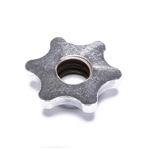 SagaSave 25mm 2Pcs Dumbbell Hex Nut, Dumbbell Barbell Spin-Lock Collars Screw Clamps, 1 Inch Standard Barbell Screw Collar for Dumbell Weight Lifting Fitness Training