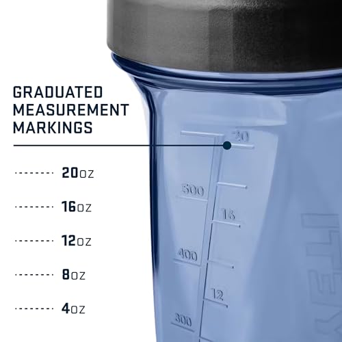 YETI Yonder Helimix Vortex Blender Shaker Bottle Holds up to 27oz | No Blending Ball or Whisk | USA Made | Portable Pre Workout Whey Protein Drink Shaker Cup | Dishwasher Safe, Royal Blue - color: Royal Blue, size: 27 Ounces