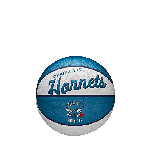 WILSON NBA Team Retro Mini Basketballs - Mini Size - 3" - color: Charlotte Hornets, size: Mini