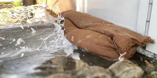 HydraSorber - Sandless Sandbags - Water Absorbent Flood Barrier - size: 4 Foot Length (3 Pack)