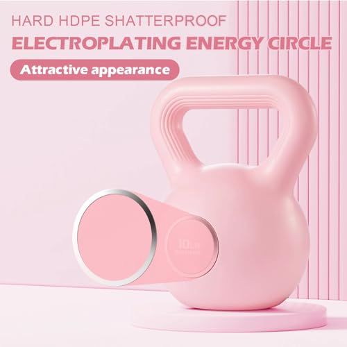 KHTO Kettlebells Fitness Exercise-Pink Strength Training Kettlebell Sets,Dumbbell Weights for Home Gym Equipment - style: 10LB