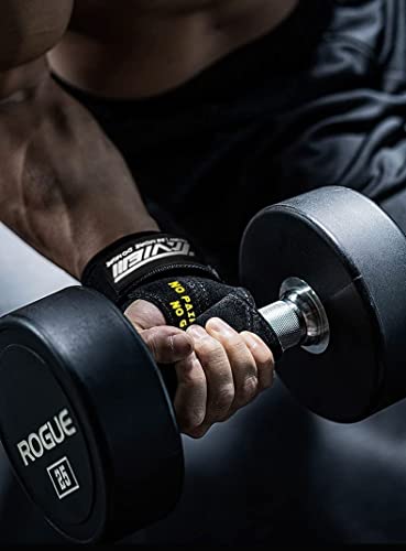 TAVIEW Wrist Straps for Weightlifting for Maximum Grip Support - Lifting Deadlift Strap & Weight Lifting Grips Gloves for Working Out Pull Up Deadlifting & Shrugs - color: black