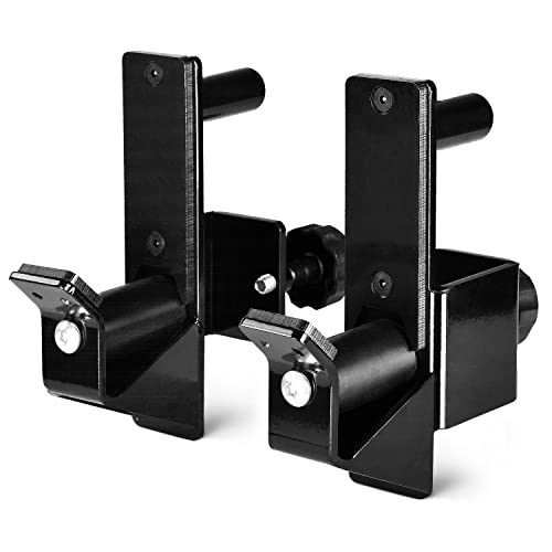 Yes4All Olympic Weight Plate Holder Attachment - color: B. Pair of Roller J Hooks, size: Fit 2x2" Rack with 1" Hole