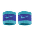 NIKE Premier Swoosh Singlewide Wristbands -Soft, Moisture-Wicking (1 Pair, 2.5" Wide) - color: Deep Night/Dusty Cactus