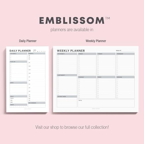 Daily Planner Notepad, 5.5 x 8.5" Tear-Off Pad – 70 Undated Sheets Focus-Enhancing Desktop Organizer with Hourly Schedule, To-Do List for Work, School (White, Checkbox, 1 Pack) - size: Checkbox, 1 Pack