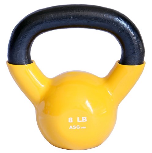 Ader Vinyl Kettlebell 5, 8, 10, 12, 15, 18, 20, 25, 30, 35, 40, 45,50 Lb - size: 8.0 Pounds