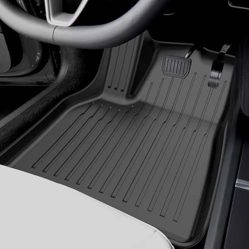 Pawtein 6-Piece TPE Floor Mats Compatible with 2025-2026 Model Y Juniper | Flexible, waterproof, stain-proof, anti-slip, easy-clean interior liners - size: Compatible with 2025-2026 Juniper (6-Piece Set)