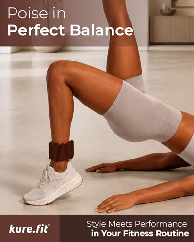 Pilates Weight | Wrist & Ankle Weights for Women | Weighted Bangles | 1LB/ 2LB Each (Set of 2) - color: Cocoa, size: 1 LB