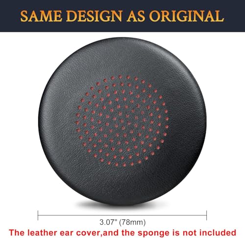 Voyager Focus UC Ear Pads,Ear Cushion Covers for Plantronics Voyager Focus UC/Focus 2 UC/Focus B825, BLACKWIRE C5200/C5210/C5220/C7225, Voyager 4210/4220 Headphones, Black