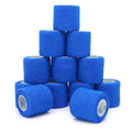 OK TAPE 12 Rolls Self Adhesive Bandage Wrap, Elastic Athletic Tape, Self Stick Bandage Tape, Vet Wrap, Medical Wrap for Wrist, Feet, 2" x 5 Yards - Blue - color: Blue, size: 2 Inch