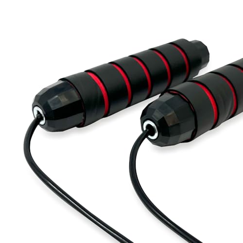 Tapout Weighted Jump Rope - Adjustable Length for Full-Body Workout, Durable & Comfortable Grip for Cardio, Strength Training & Endurance