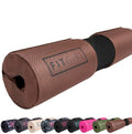 FITGIRL - Squat Pad and Hip Thrust Pad for Leg Day, Barbell Pad Stays in Place Secure, Thick Cushion for Comfortable Squats Lunges Glute Bridges, Olympic Bar and Smith Machine - color: Cocoa Brown (Deluxe)