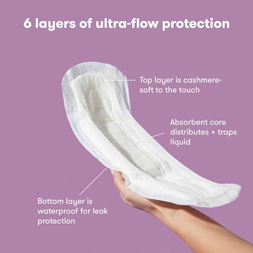 Frida Mom Postpartum Pads, Leak Proof Feminine Care Maxi Pads, 6 Layers of Protection for Maximum Absorbency (18ct) (Pack of 2) - size: 18 Count (Pack of 2)
