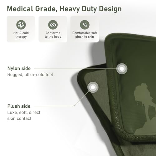 Extra Large Gel Ice Packs for Injuries Reusable - Flexible Gel Ice Packs Reusable, Hip, Shoulder, Back Pain Relief - 14" x 22" - Green - size: Extra Large, style: Green