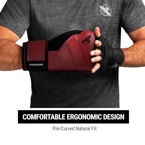 Hayabusa S4 Leather Boxing Gloves for Women & Men - color: Red, size: 16 oz