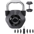 2-in-1 Adjustable Kettlebell for Men& Women Home Gym Exercise | 15-45LB Kettlebells Weight Set, Strength Training, 5.9-30.9LB Adjustable Weights Dumbbell, Full Body Workout