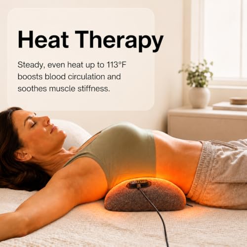 The Original Triple Fusion TriArc 3in1 Back Pain Relief Massager | Orthopedic Level Spinal Decompression, Drug Free Home Use Sciatica & Back Pain Relief - Heat, Traction + Pulsed Massage - color: Dark Grey