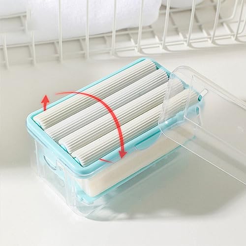 Ciieeo Soap Box with Foaming Roller Soap Dish Holder 4.80 Inch for Bathroom Kitchen Bar Storage Keeps Dry and Clean