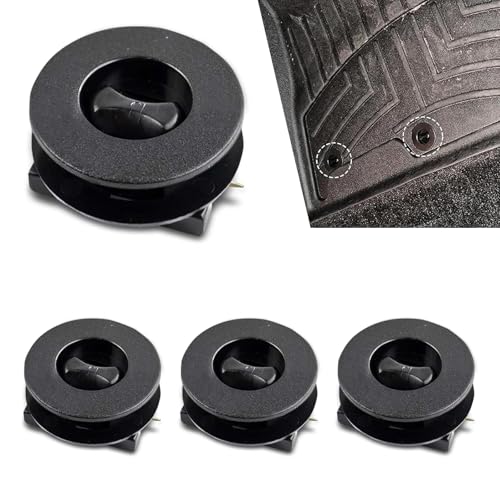 4PCS Car Carpet Fixing Clips, Interior Non-Slip Floor Mat Buckle, Double Layer Plastic Foot Pad Buckle Set, Universal Car Mats Fasteners Clip for Auto, Truck, SUV