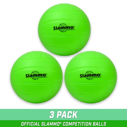 GoSports Slammo Official Replacement Balls 3-Pack - Works for All Roundnet Game Sets - Choose Between Competition Size or XL Size Balls - color: Competition