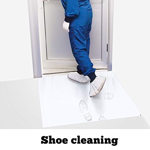 SATECH Sticky/Tacky/Adhesive Mat 26" x 45" White (Case of 4 Mats,30 Sheets Each) for Cleanroom Laboratory Hospital Construction Pets - color: White, size: 26" x 45"