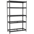 5-Tier Heavy-Duty Storage Shelves, 2250 LBS Load Steel Shelving Unit, Adjustable Boltless Garage Shelving, Sturdy Organizer for Garage, Kitchen, Gym, Shed (Black, 36''W x 18''D x 72''H) - size: 36''W x 18''D x 72''H