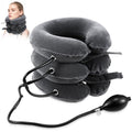 Neck Stretcher, Cervical Traction Device, Neck Traction Device, Neck Pain Relief, Adjustable Inflatable Neck Brace & Neck Stretcher, Neck Decompression Home Use (Dark Gray) - color: Dark Gray