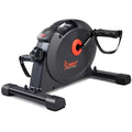 Sunny Health & Fitness Smart Under-Desk Bike Exerciser, Low-Impact Cardio Cycling Equipment for Home/Office, Mini Paddler for Arm/Leg Mobility Training, Free SunnyFit App - color: Black