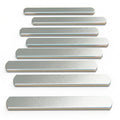 Mavee Fractional Weight Vest Plates, Rustproof Solid Steel Inserts for Rucking, Tactical Carrier & Strength Training - color: Silver (Electroplated), size: 6.7 Inch (8 Pack / 4.0 Lbs)
