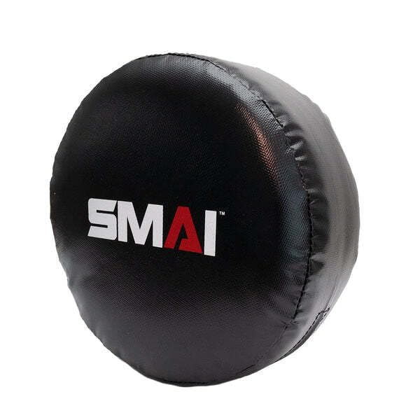 SMAI Shock Tech Round Boxing & Punching Cushion with Dual Handles – MMA Punch Shield, Taekwondo Pad, Weighted Focus Target for Boxing Coaches & Training Equipment.