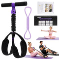 Foot Pedal Resistance Band with Handle, Upgrade Full Body Workout for Men & Women, Core Abs Legs Glutes Arms, Pilates Strength Training Home Gym Equipment
