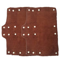 Brown Sweatband for Hard Hat Washable Velvet Terry Cotton Hard Hat Liner NAEE snap on (6, Brown) - color: Brown