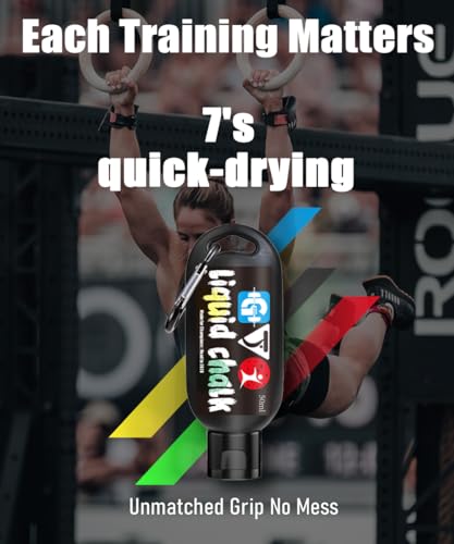 Liquid Chalk Mess-Free Gym Chalk 7’s Quick-Drying for Weightlifting, Gymnastics, Rock Climbing, Pole Dancing Sweat Resistant and Long Lasting for Stronger Hand - style: 5*1.69OZ