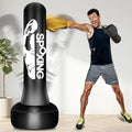 Freestanding Punching Bags for Adults Teens - 70" Heavy Bag with Stand Men Standing Boxing Inflatable Kickboxing Training MMA Muay Thai Fitness - style: Fight Men Pattern