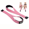 WARM BODY COLD MIND V2 Lifting Wrist Straps for Weightlifting - Hand Straps for Powerlifting, Weight Lifting, Bodybuilding Functional/Cross Training, Deadlift Gym Bar, Cotton - color: Basic Pink