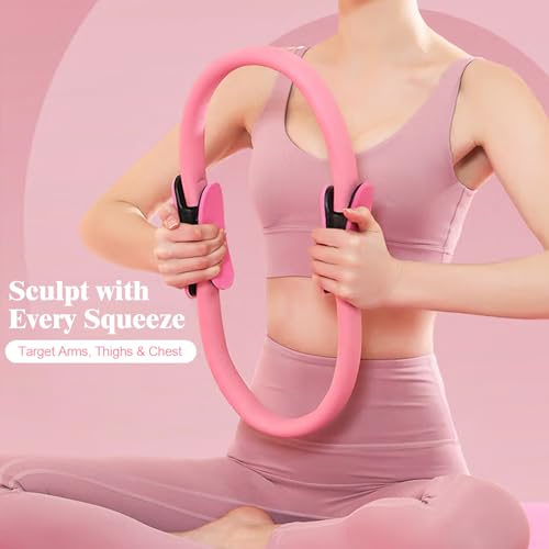 Home Pilates Essentials Kit for Women, Complete 13-in-1 Pilates Equipment Ring and Ball Set with 5 TPE Resistance Bands, Ankle Weights, 8-Shaped Pull Band, Stretch Strap and Waterproof Bag - size: 13PCS
