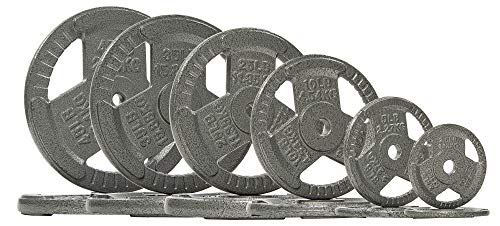 Fitvids 2-Inch Olympic and 1-Inch Standard Cast Iron Weight Plate for Strength Training & Weightlifting, Multiple Weights Available - color: Standard (1-Inch Center), style: 2.5LB (Pair)