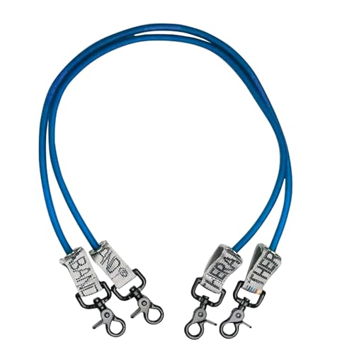 THERABAND Wellness Station Professional Latex Resistance Tubing With Connectors for Physical Therapy, Exercise Station for Rehab, Pilates, Set of 2, 24 Inch, Blue, Extra Heavy, Intermediate Level 2 - color: Blue - Extra Heavy, size: 24 Inch