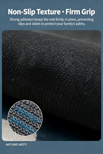 Squat Mat With Foot Position (32 * 14in) - Anti Slip Training Mat, Perfect for Leg & Abdominal Exercises, Squat Pads Activate Muscles, Prevent Injuries, Lightweight Portable for Home Gym - color: black